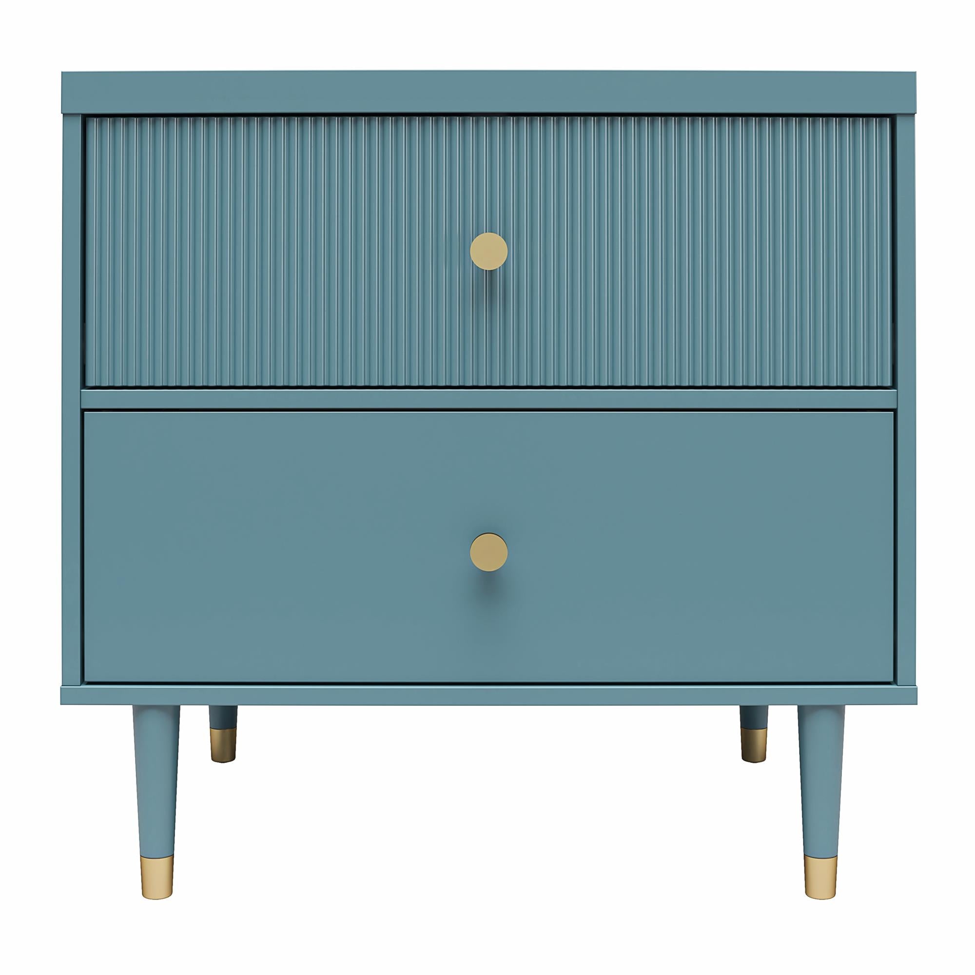 CosmoLiving Elizabeth Nightstand - Smoke Blue