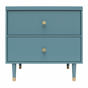 CosmoLiving Elizabeth Nightstand - Smoke Blue