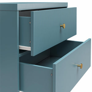 CosmoLiving Elizabeth Nightstand - Smoke Blue