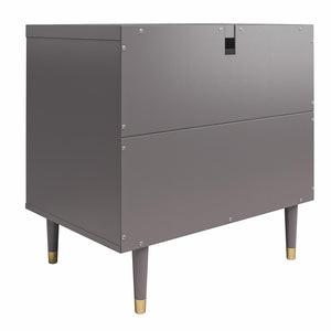 CosmoLiving Elizabeth Nightstand - Graphite Grey