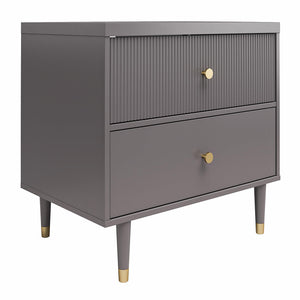 CosmoLiving Elizabeth Nightstand - Graphite Grey