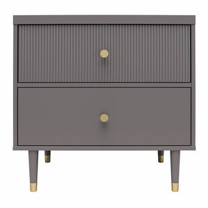 CosmoLiving Elizabeth Nightstand - Graphite Grey