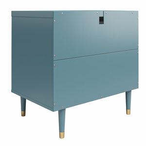 CosmoLiving Elizabeth Nightstand - Smoke Blue