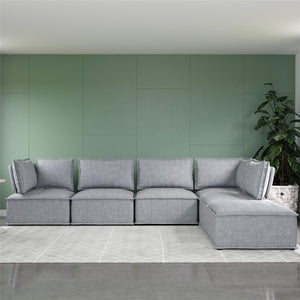 DHP Darcy Armless Corner for Modular Sectional Sofa - Gray