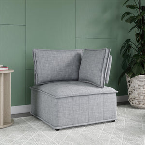 DHP Darcy Armless Corner for Modular Sectional Sofa - Gray