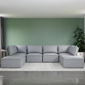 DHP Darcy Armless Chair for Modular Sectional Sofa - Gray