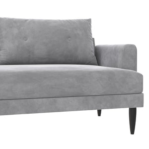 Novogratz Bailey Pillowback Sofa - Light Gray
