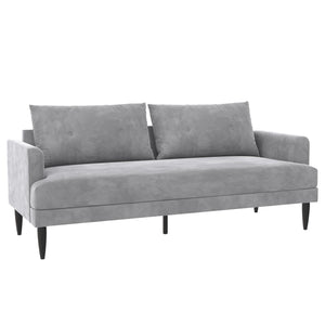 Novogratz Bailey Pillowback Sofa - Light Gray
