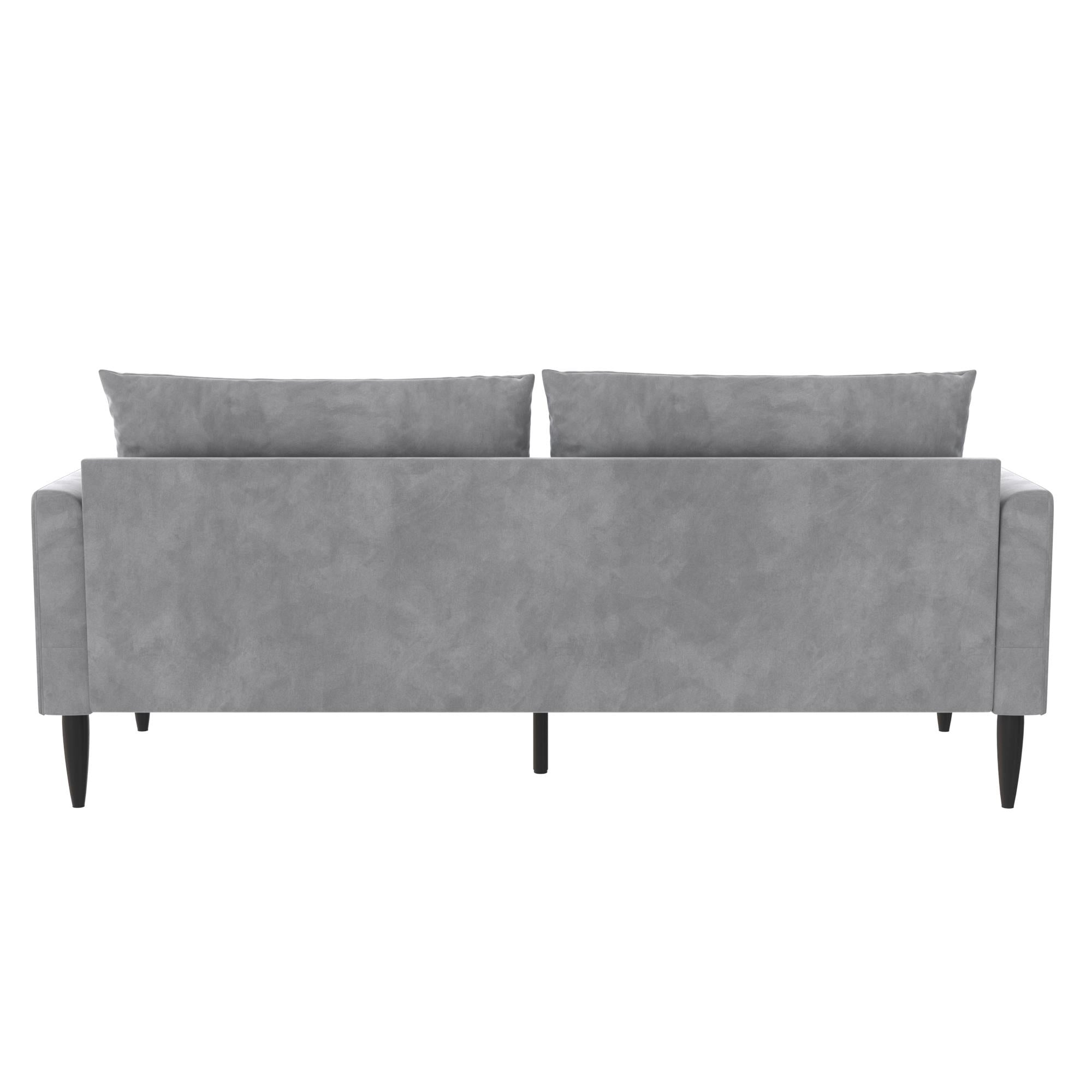 Novogratz Bailey Pillowback Sofa - Light Gray