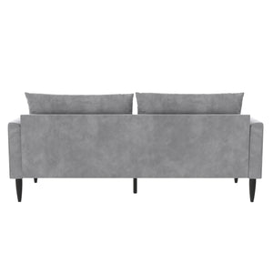 Novogratz Bailey Pillowback Sofa - Light Gray