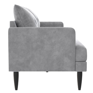 Novogratz Bailey Pillowback Sofa - Light Gray