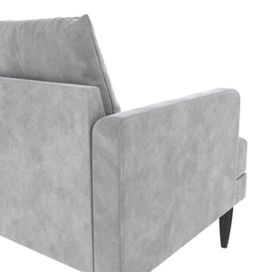 Novogratz Bailey Pillowback Sofa - Light Gray