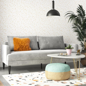 Novogratz Bailey Pillowback Sofa - Light Gray