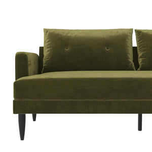 Novogratz Bailey Pillowback Sofa - Olive Green