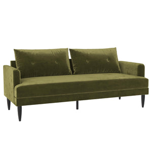 Novogratz Bailey Pillowback Sofa - Olive Green