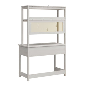 Mr. Kate Tess Standing Desktop & Workstation - Ivory Oak