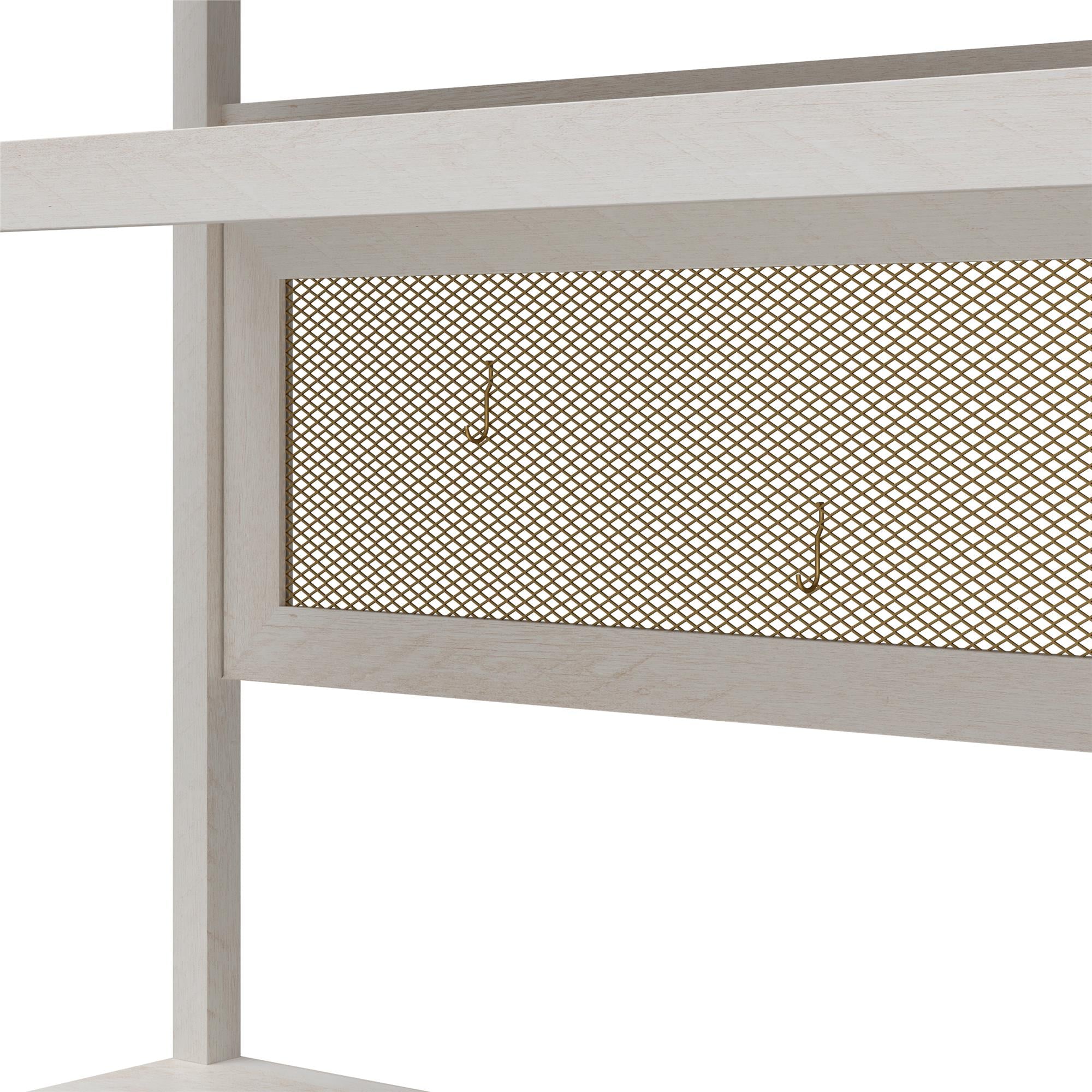 Mr. Kate Tess Standing Desktop & Workstation - Ivory Oak