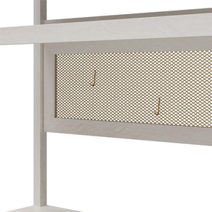 Mr. Kate Tess Standing Desktop & Workstation - Ivory Oak