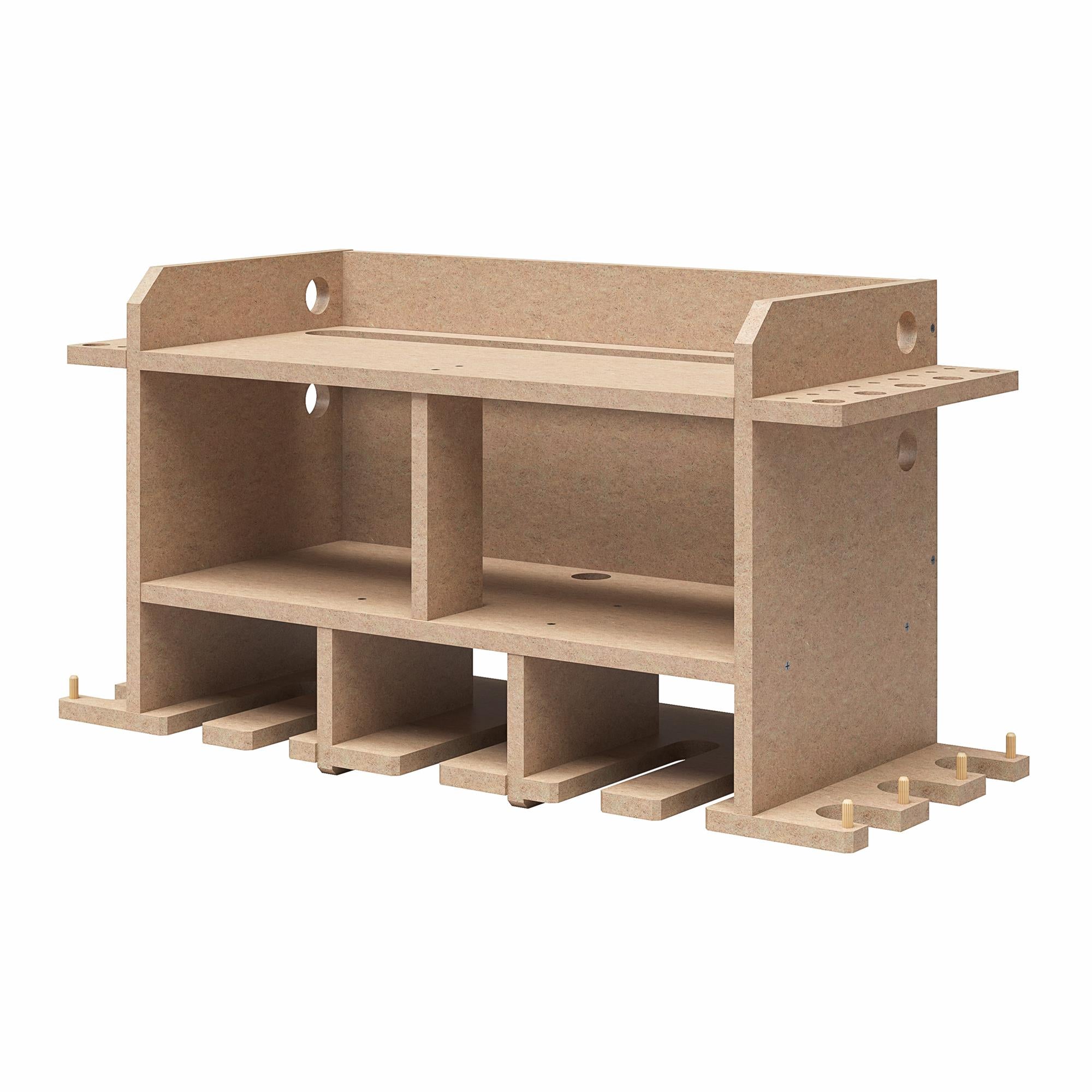 Systembuild Evolution Benford Wall Mount Tool Organizer - Raw Board