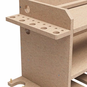 Systembuild Evolution Benford 48" Extra Wide Wall Mount Tool Organizer - Raw Board