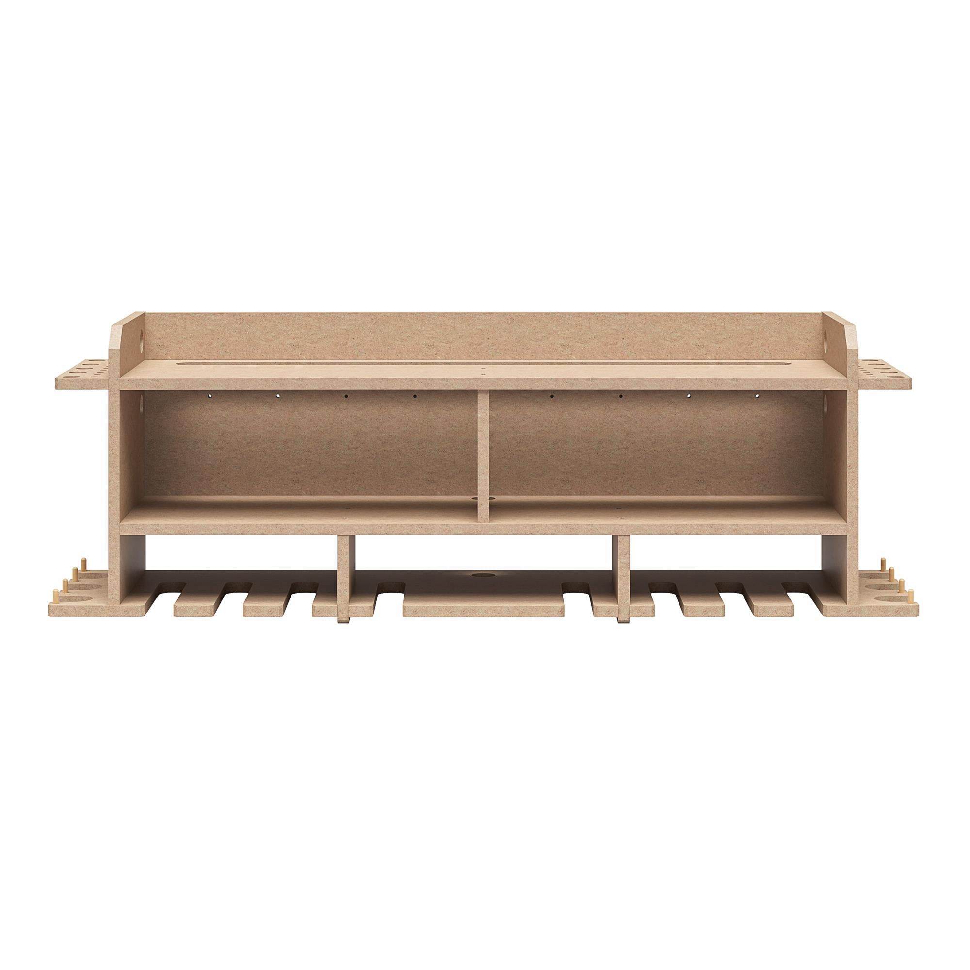 Systembuild Evolution Benford 48" Extra Wide Wall Mount Tool Organizer - Raw Board