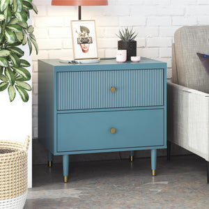 CosmoLiving Elizabeth Nightstand - Smoke Blue