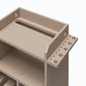 Systembuild Evolution Benford 48" Extra Large Vertical Wall Mount Tool Organizer - Raw Board
