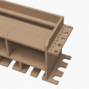 Systembuild Evolution Benford Wall Mount Tool Organizer - Raw Board