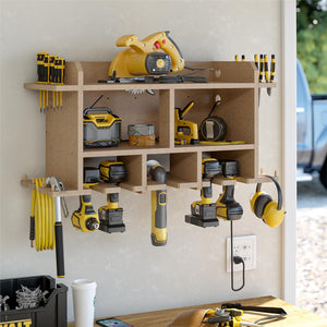 Systembuild Evolution Benford Wall Mount Tool Organizer - Raw Board