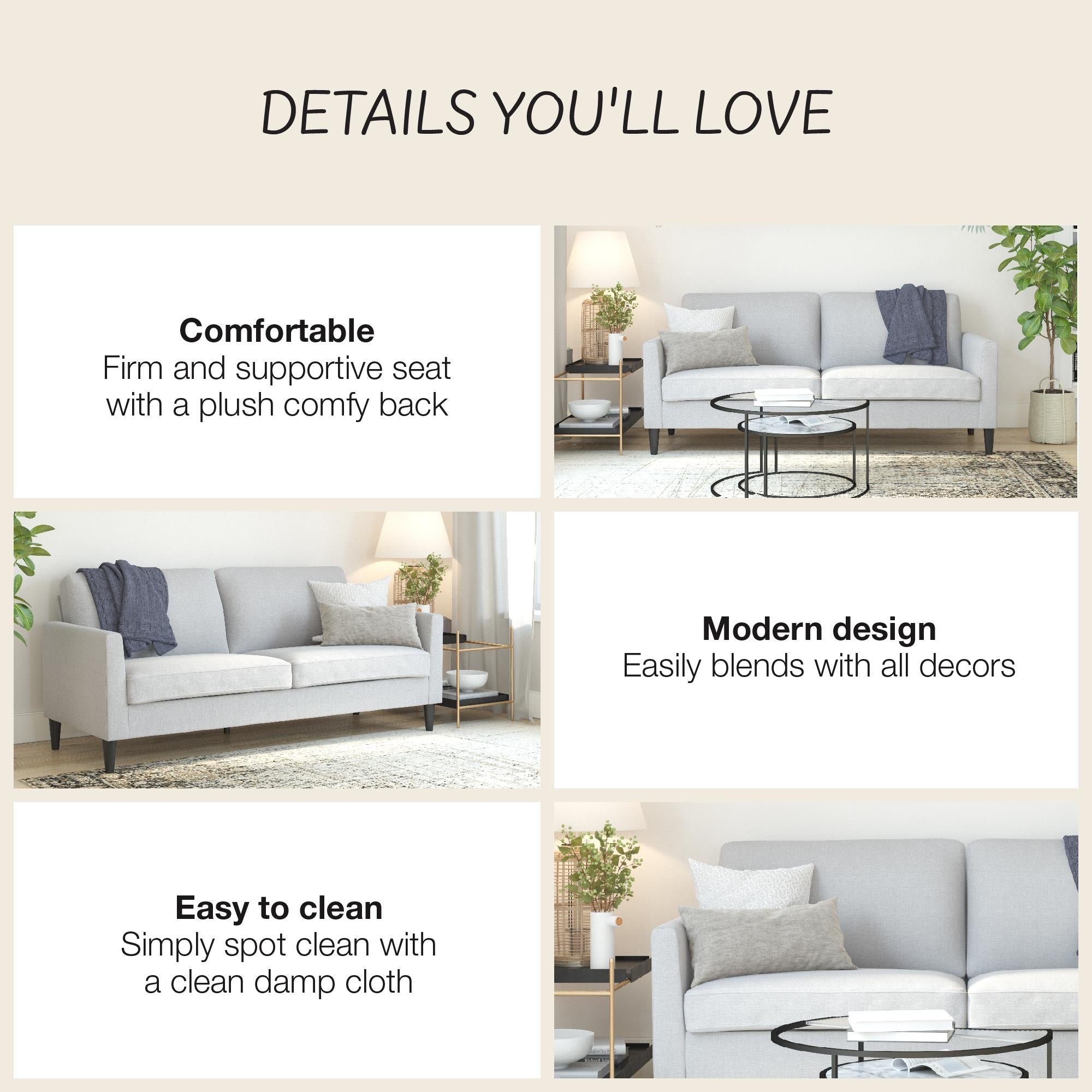 Mr. Kate Winston Sofa - Light Gray
