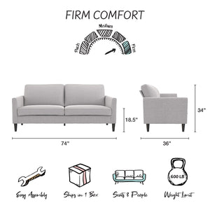 Mr. Kate Winston Sofa - Light Gray
