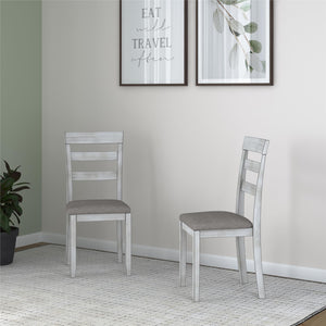DHP Jersey Wood Dining Chairs, Set of 2 - Oyster - Set of 2