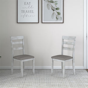DHP Jersey Wood Dining Chairs, Set of 2 - Oyster - Set of 2