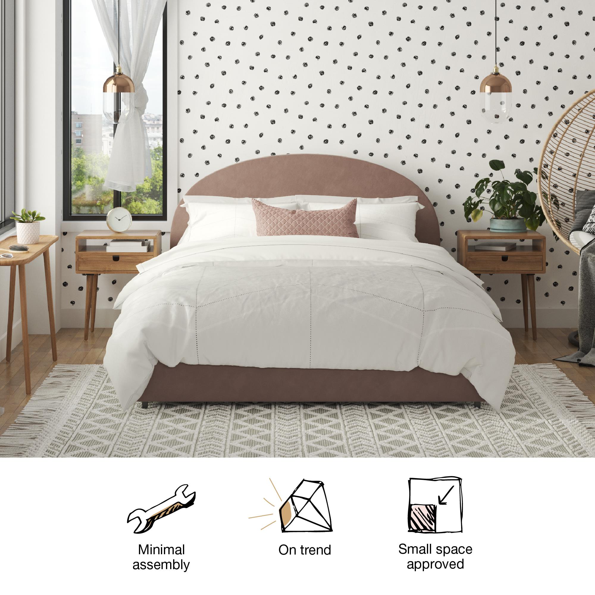 Mr. Kate Moon Upholstered Bed with Storage - Blush - Full