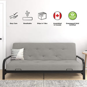DHP Trule 8" Spring Futon Mattress - Taupe - Full