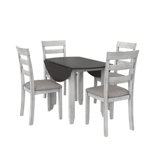DHP Jersey 3-Piece Drop Leaf Wood Dining Set - Oyster