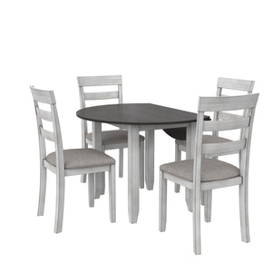 DHP Jersey 3-Piece Drop Leaf Wood Dining Set - Oyster