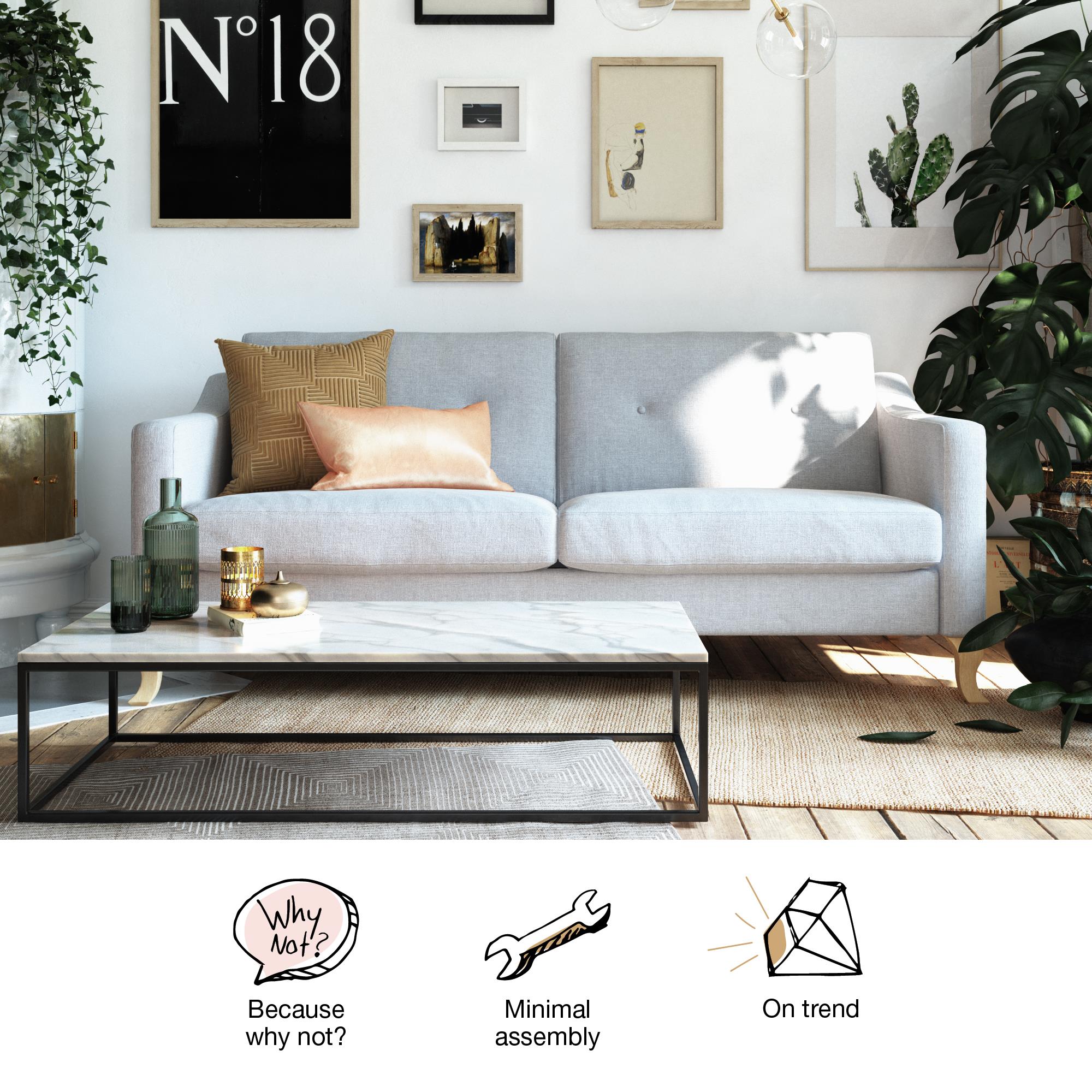 Mr. Kate Tess Sofa - Light Gray