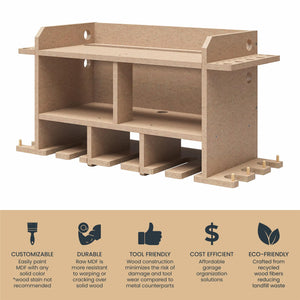 Systembuild Evolution Benford Wall Mount Tool Organizer - Raw Board