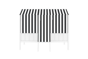 Little Seeds Rowan Valley Forest Loft Bed, Black/White, Twin - White/Black - Twin