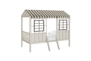 Little Seeds Rowan Valley Forest Loft Bed, Gray/Taupe, Twin - Gray - Twin