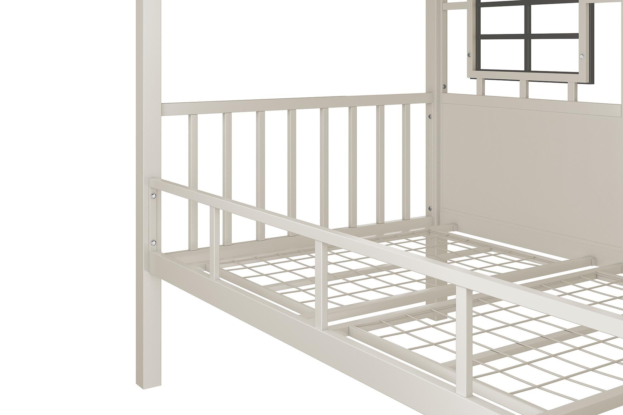 Little Seeds Rowan Valley Forest Loft Bed, Gray/Taupe, Twin - Gray - Twin