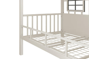 Little Seeds Rowan Valley Forest Loft Bed, Gray/Taupe, Twin - Gray - Twin