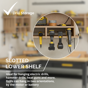 Systembuild Evolution Benford Wall Mount Tool Organizer - Raw Board