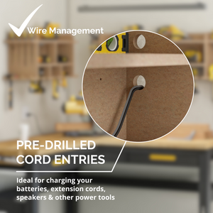 Systembuild Evolution Benford Wall Mount Tool Organizer - Raw Board