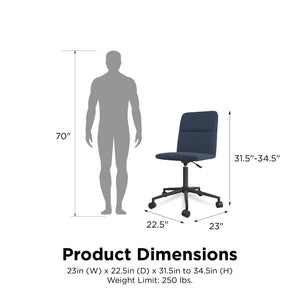 RealRooms Olten Office Chair - Navy