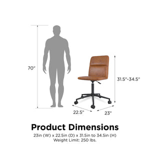 RealRooms Olten Office Chair - Camel
