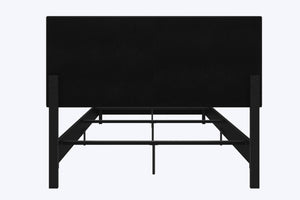 DHP Janford Upholstered Bed Frame - Black Faux Leather - Full
