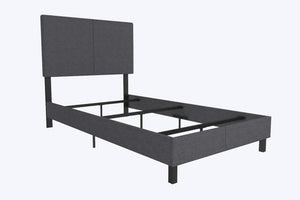 DHP Janford Upholstered Bed Frame - Gray - Twin