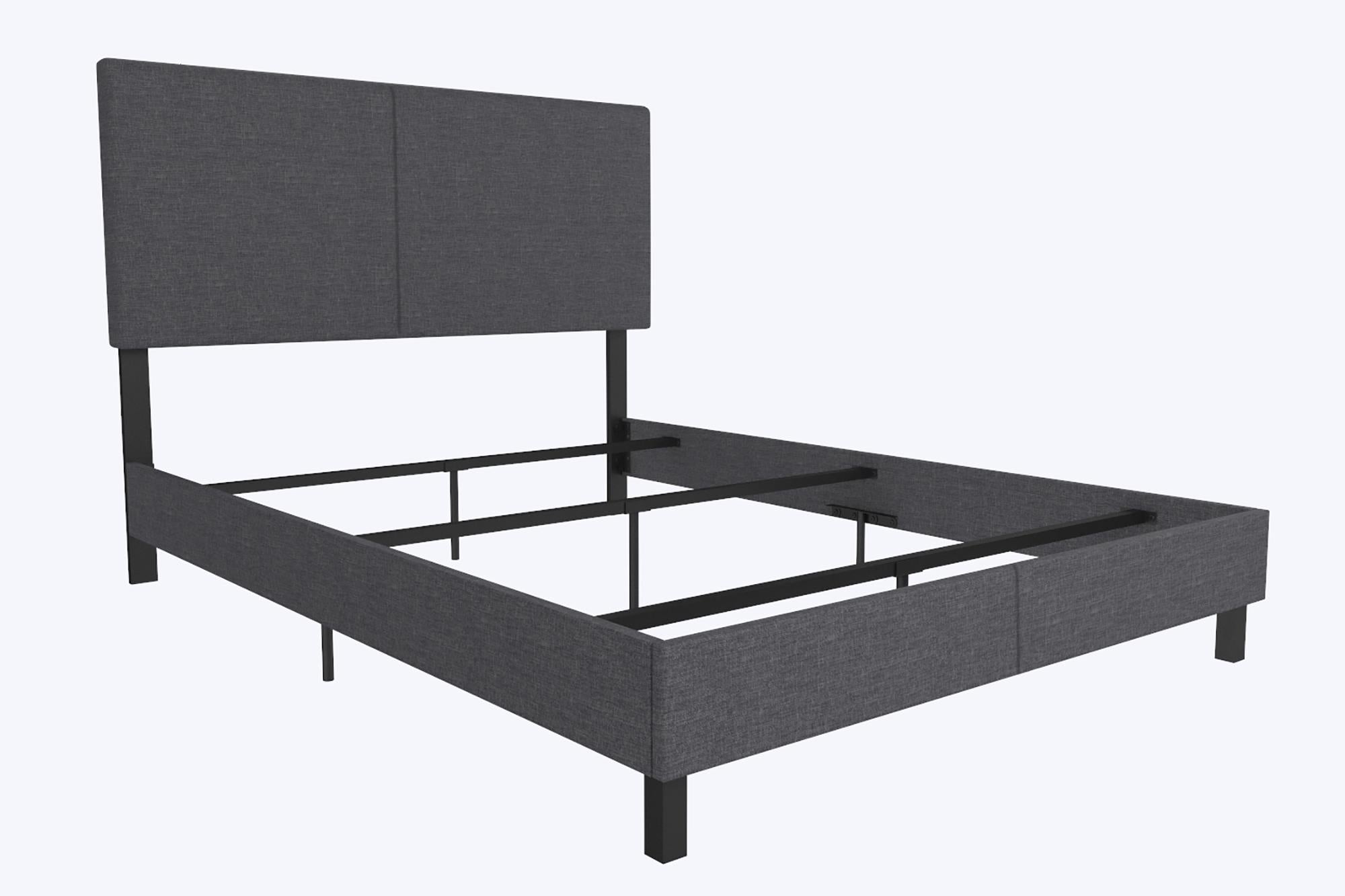 DHP Janford Upholstered Bed Frame - Gray - Queen